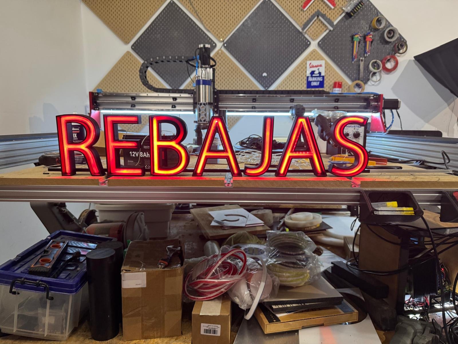 Prototipo real de letras luminosas REBAJAS